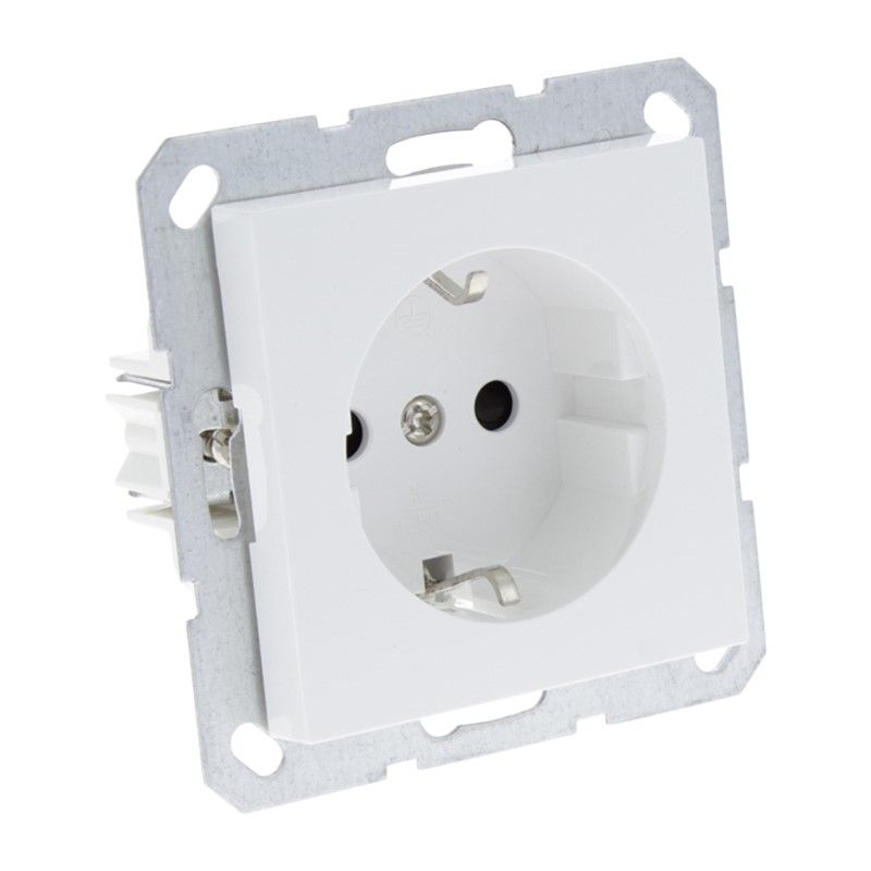 Steckdose einfach weiß 