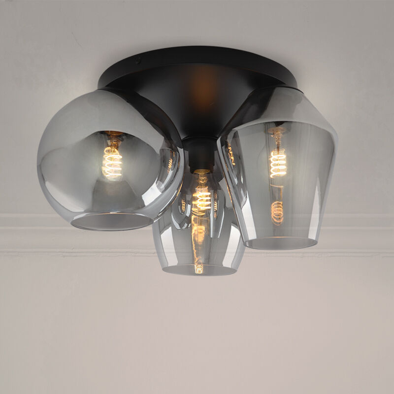 Design plafondlamp grijs, Lazaro