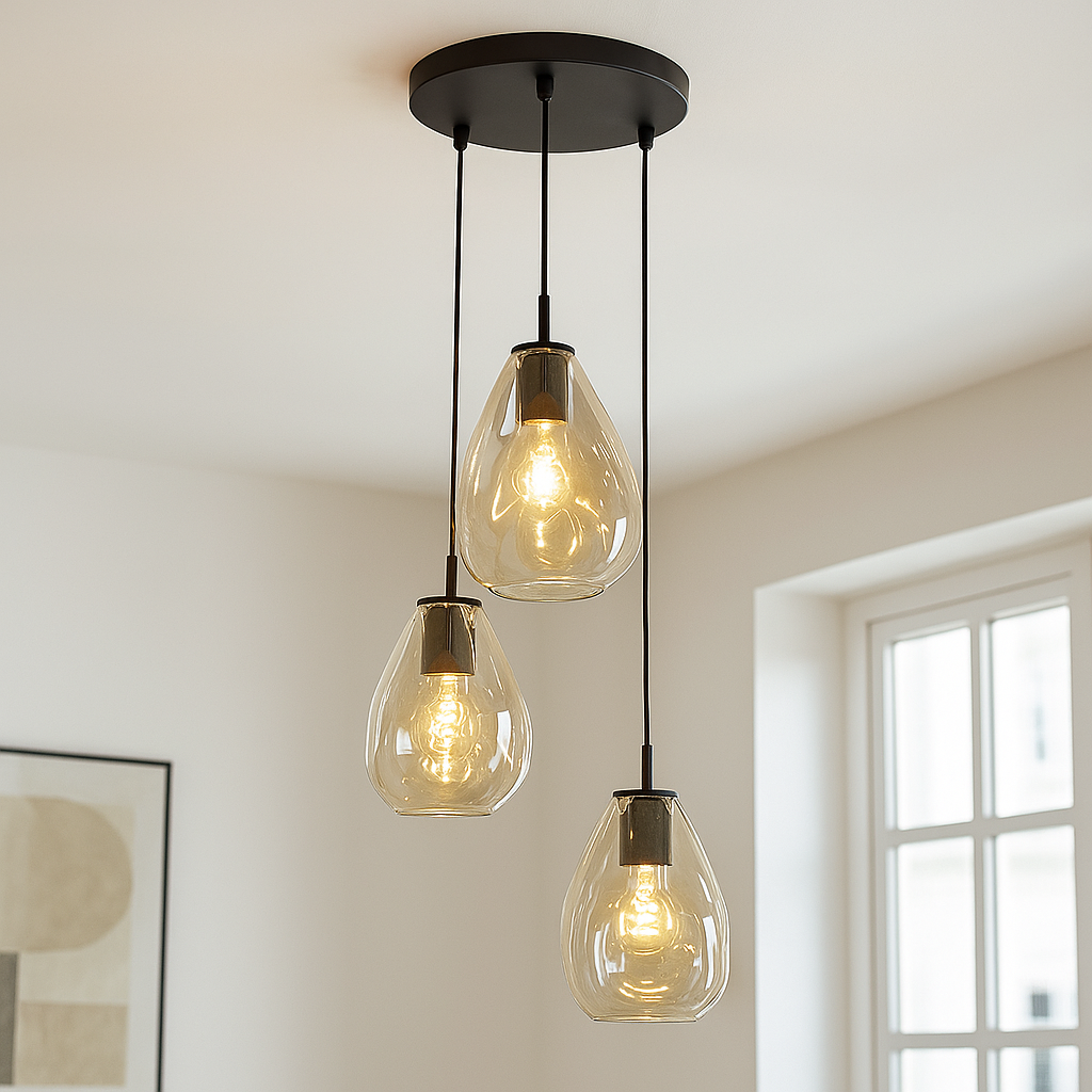 Design hanglamp amber, Evito