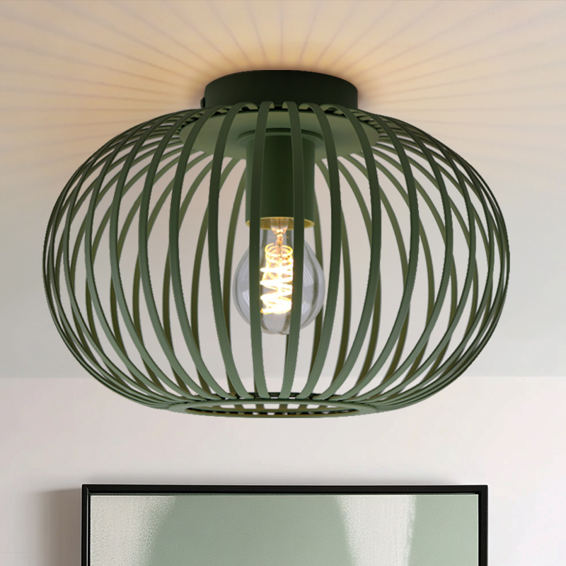 Industriële plafonnière groen, Lieve