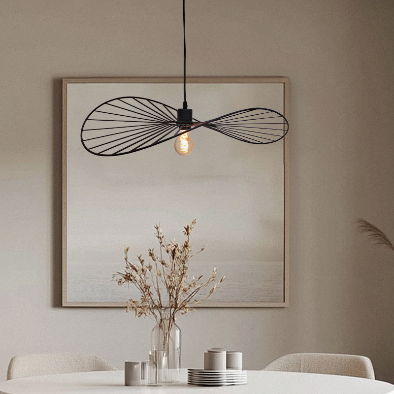 Retro hanglamp zwart, Jolinda