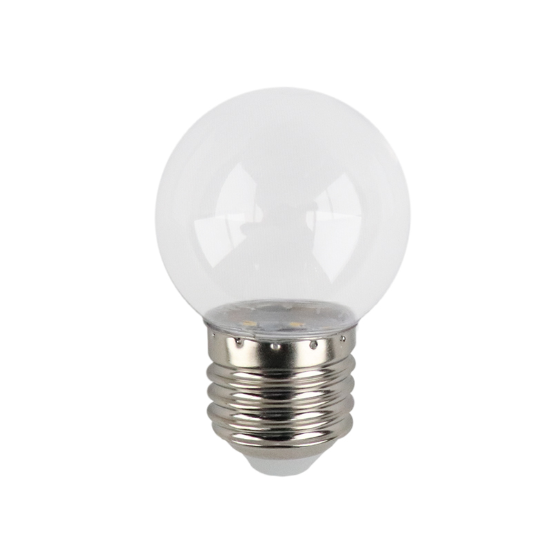 Warm witte transparante LED lamp - 1 Watt