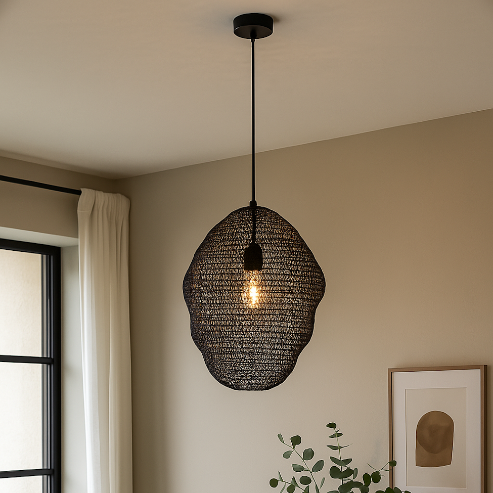 Design hanglamp zwart, Sep