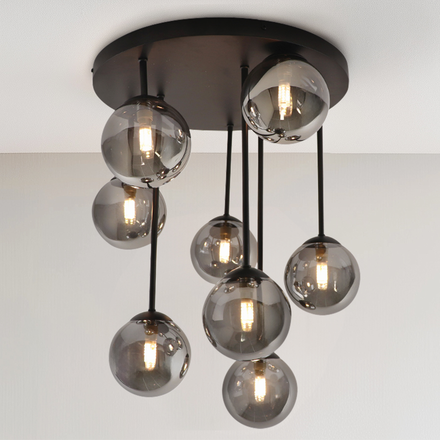 Design plafondlamp grijs, Stacy
