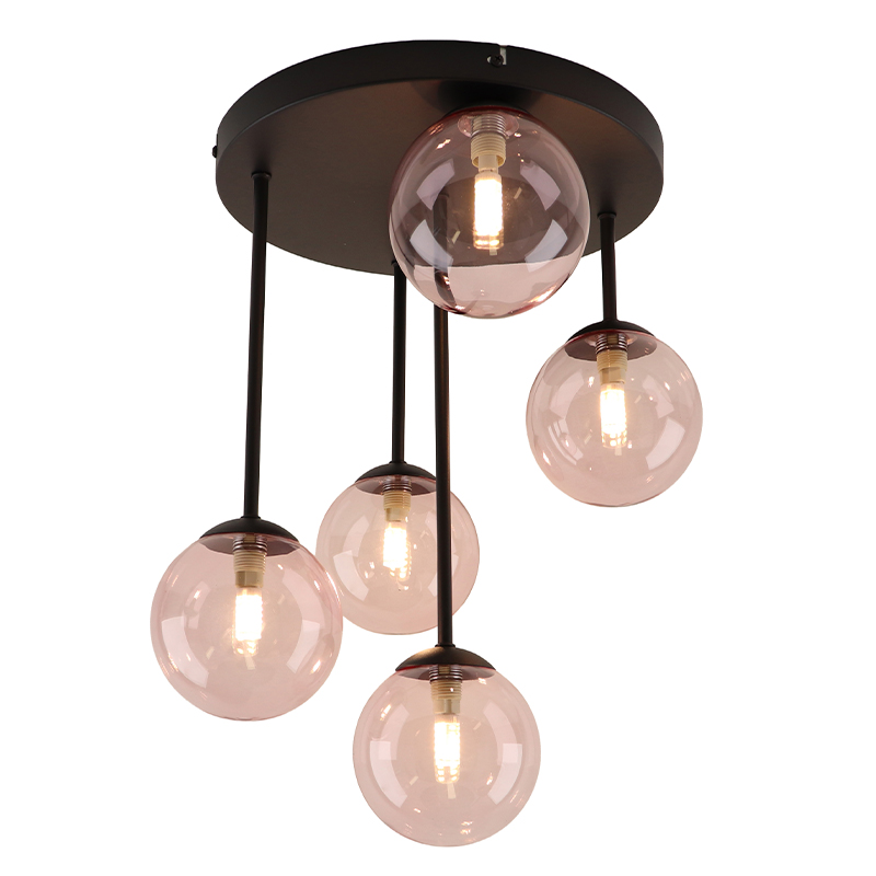 Design plafondlamp roze, Stacy
