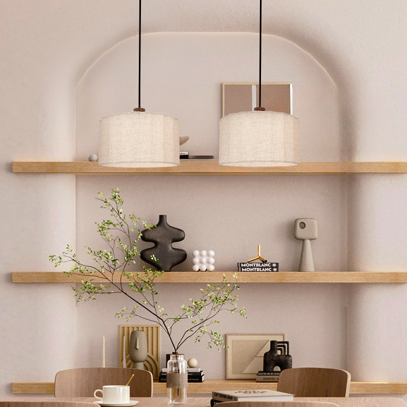 Landelijke hanglamp beige, Loulou