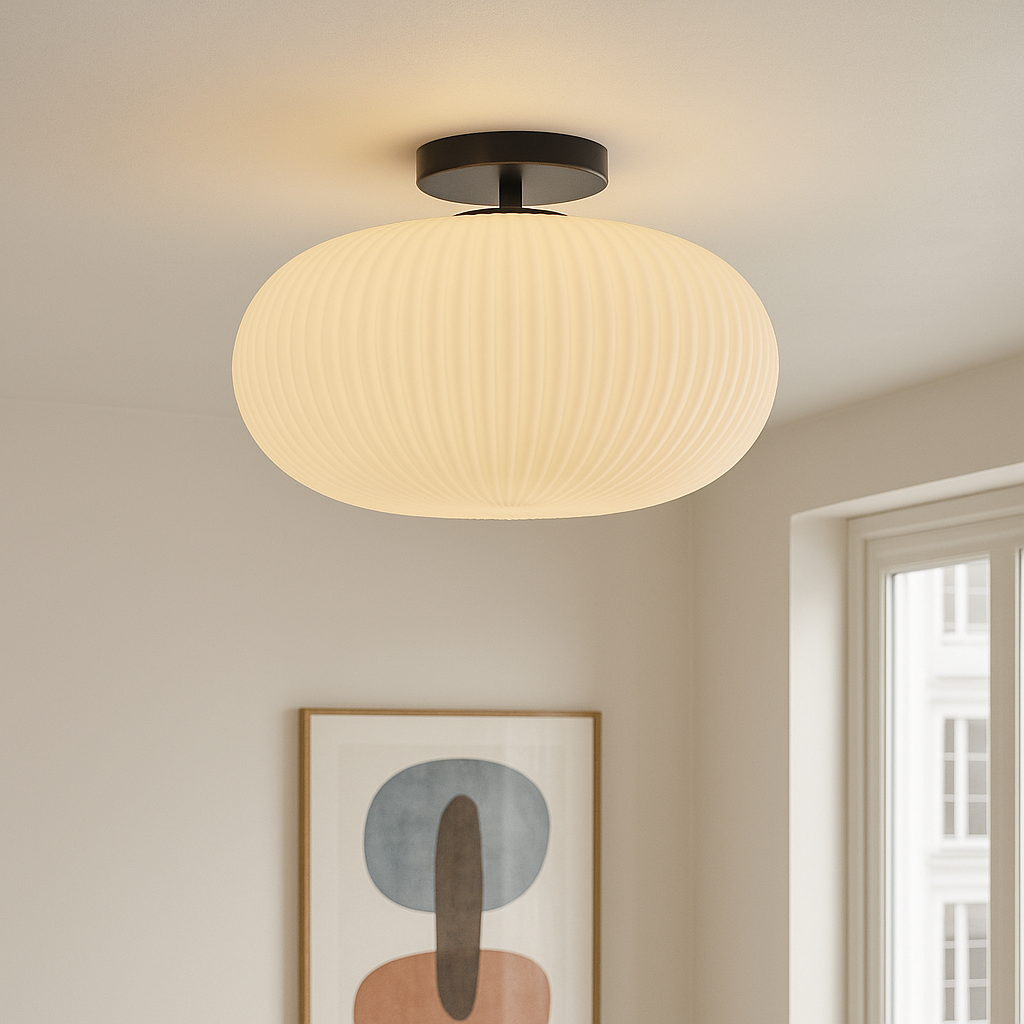 Design badkamer plafondlamp wit, Elliot, IP44