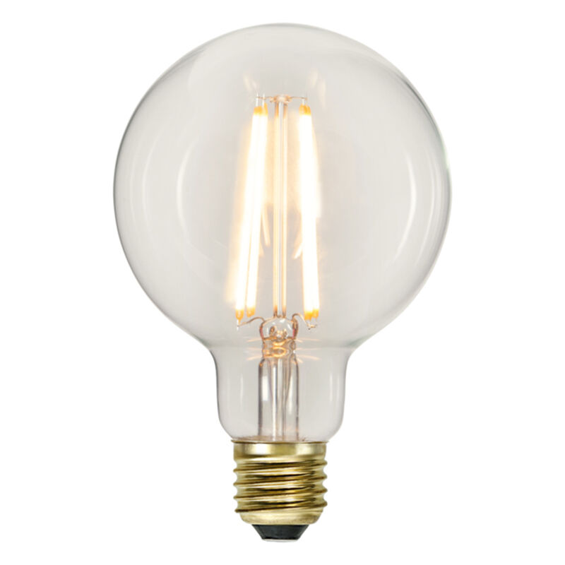 3 staps dimbare E27 filament grote bol G95, 6w extra sfeervol wit