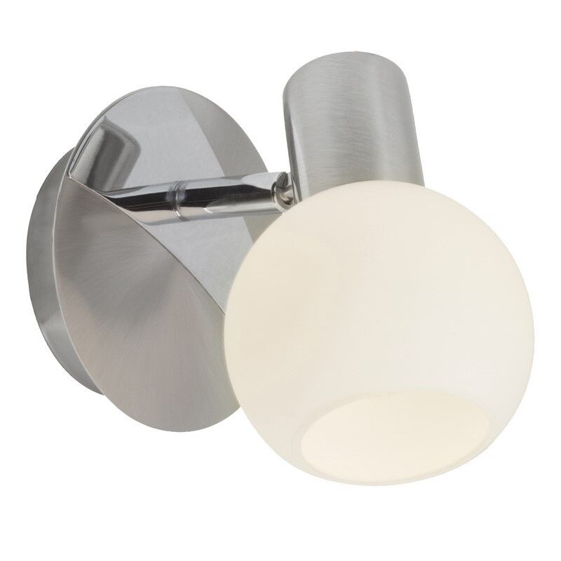 Glazen wandlamp chroom, Ronaldo