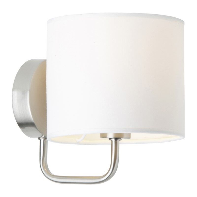 Stoffen wandlamp wit, Bahar