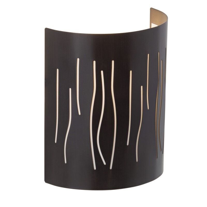 Moderne wandlamp bruin, Adrina