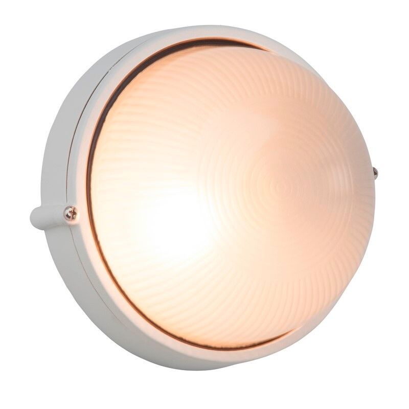 Glazen buitenlamp wit, Trishana, IP44