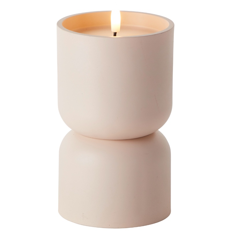 Beige kaarslamp voor buiten, Zaki, 2700K LED, IP44