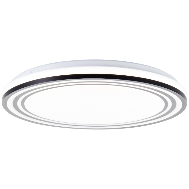 Moderne plafondlamp zwart, Merlijn, 36W, white switch LED, met afstandsbediening