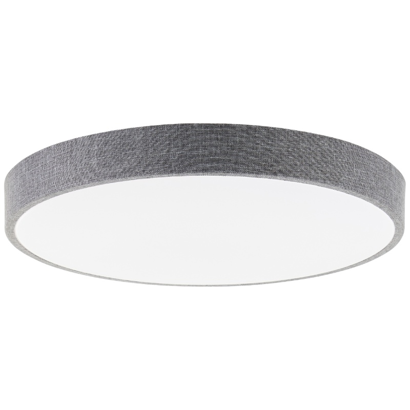 Landelijke plafonnière grijs, Soeraya, 36W, 3000K-6500K LED, met afstandsbediening