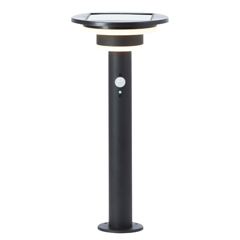 Moderne staande buitenlamp op zonne-energie zwart, Lonneke, 3W, 3000K LED, IP44