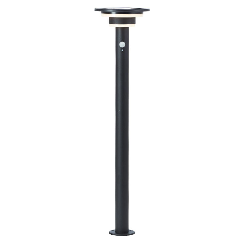 Moderne staande buitenlamp op zonne-energie zwart, Lonneke, 3W, 3000K LED, IP44
