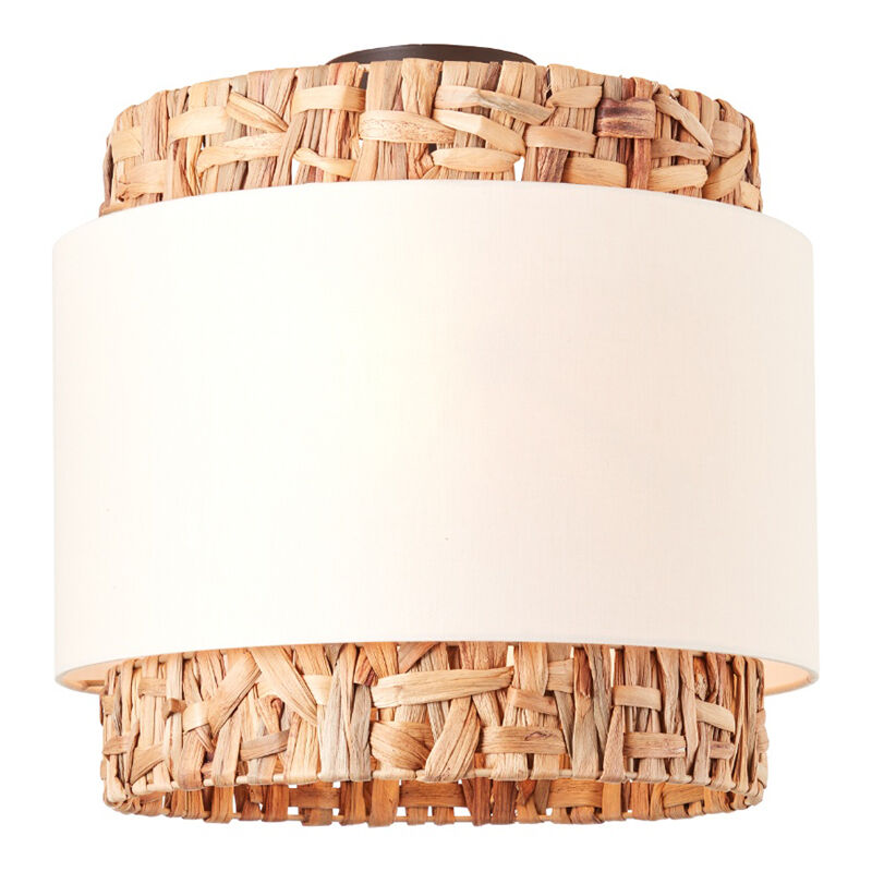Landelijke plafondlamp bruin, Vibeke