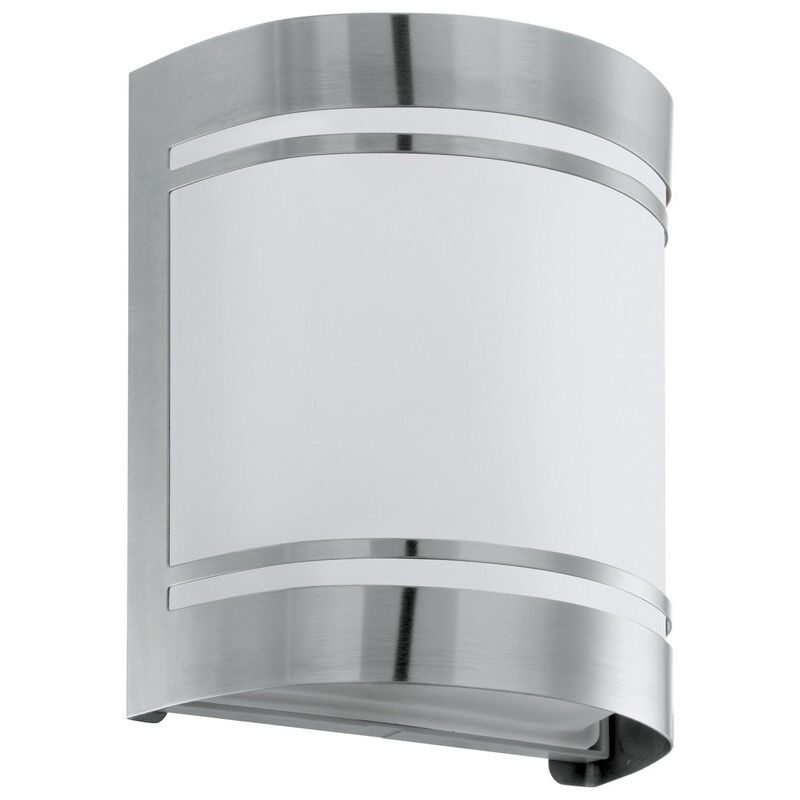 Zilveren moderne buitenlamp glas, Aartje, IP44