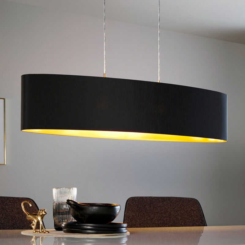 Gouden moderne hanglamp stof, Terme