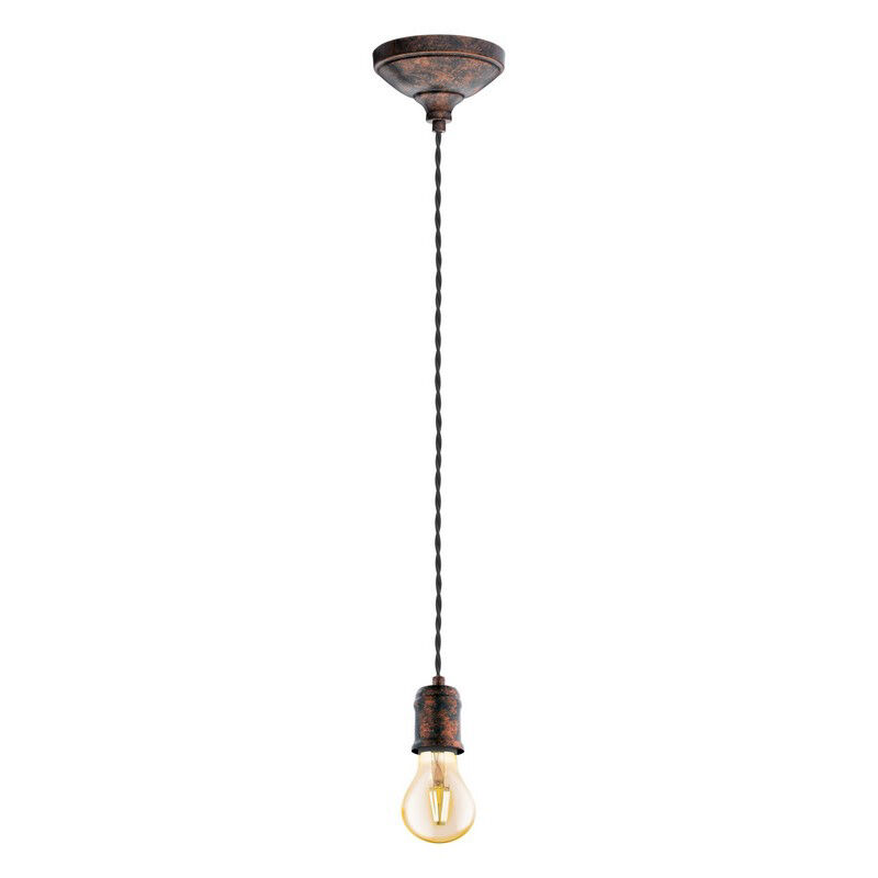 Stalen hanglamp Christel koper
