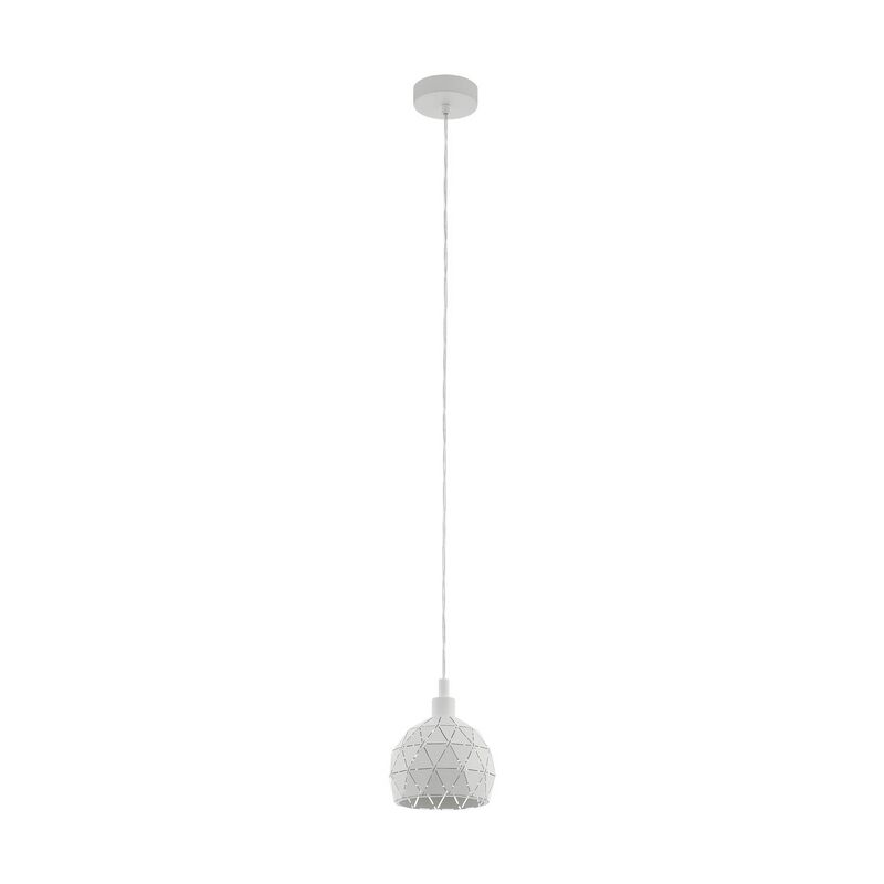 Witte moderne hanglamp staal, Silva