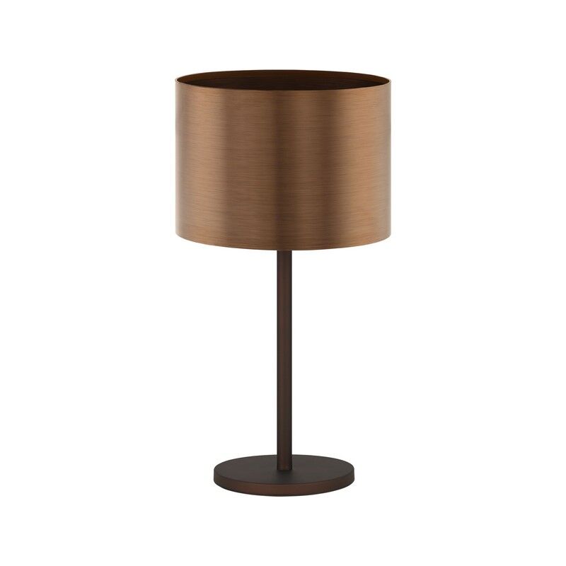 Bruine design tafellamp kunststof, Noor, met schakelaar