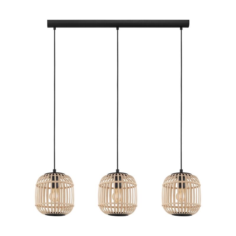 Landelijke hanglamp hout, Ankie