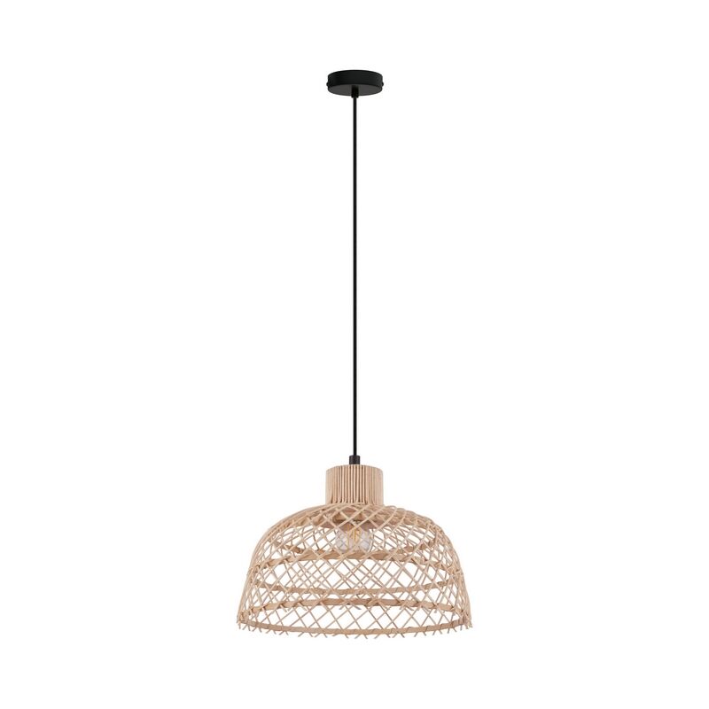Landelijke hanglamp hout, Alida
