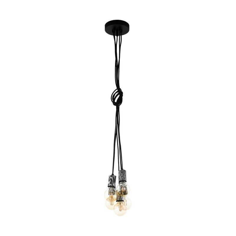 Zwarte hanglamp staal, Nickolai