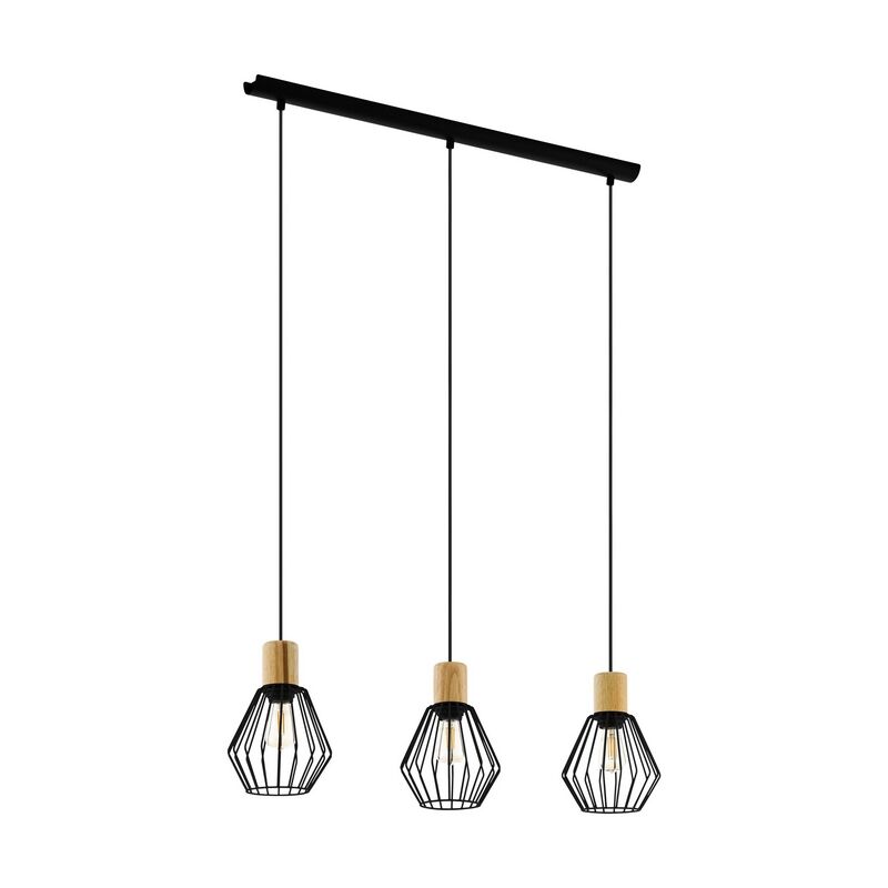 Zwarte industriële hanglamp staal, Josefien