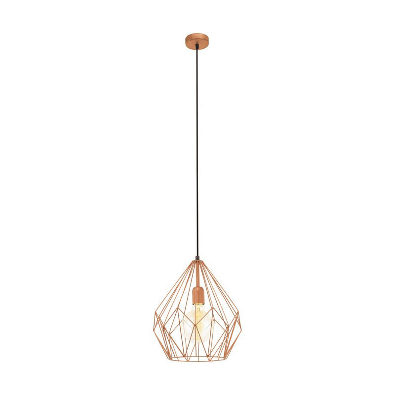 Koperen industriële hanglamp metaal, Acri