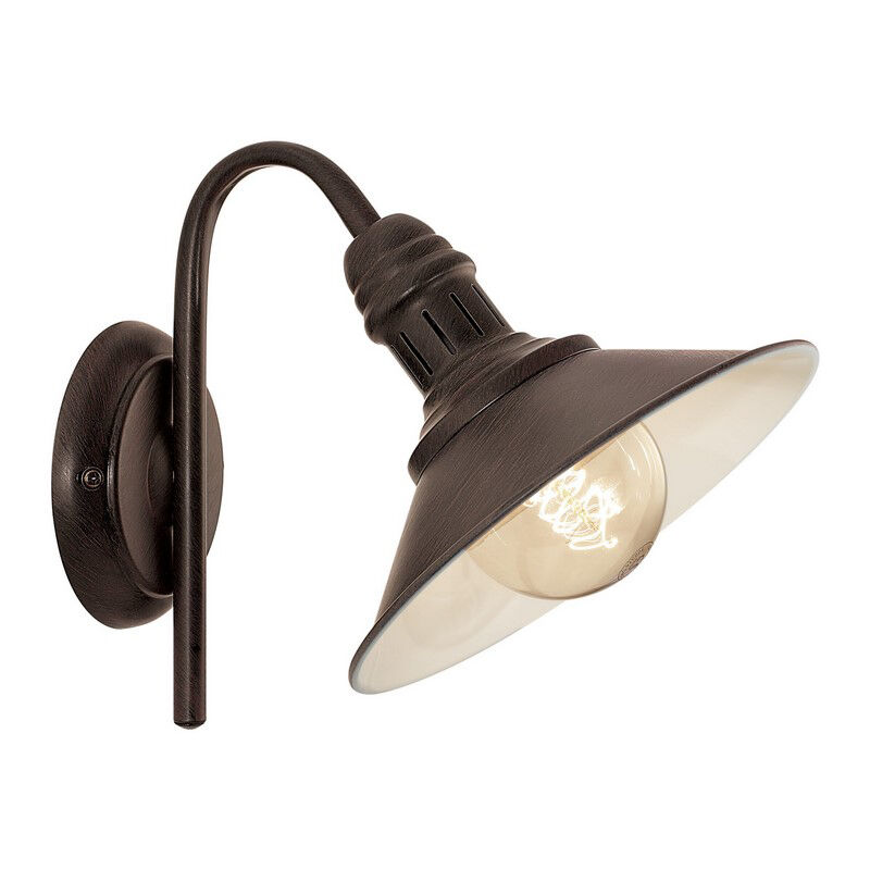 Bruine landelijke wandlamp metaal, Jalysha