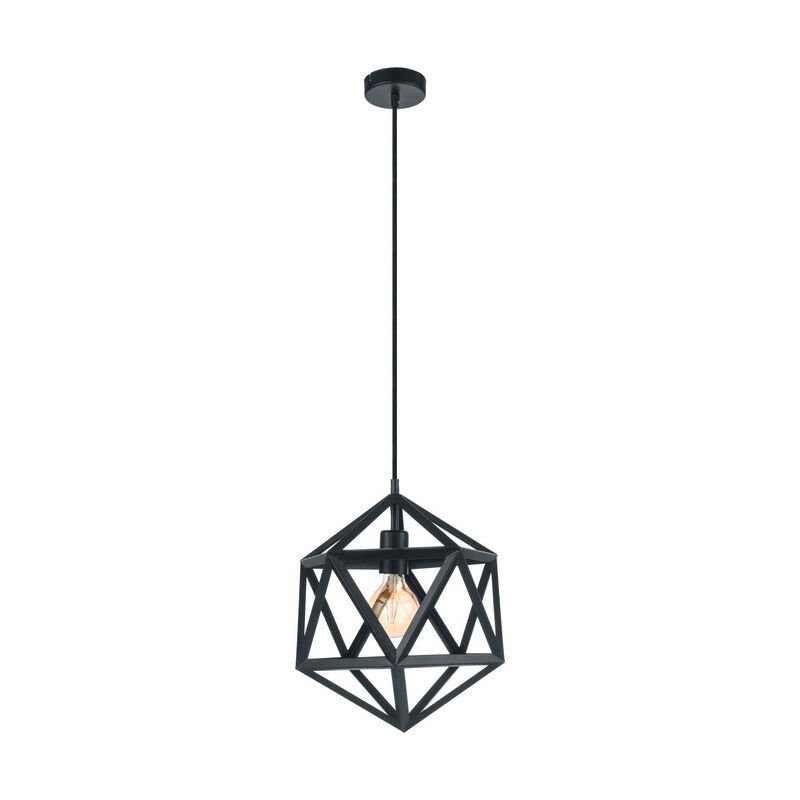Zwarte industriële eettafel hanglamp metaal, Agnita