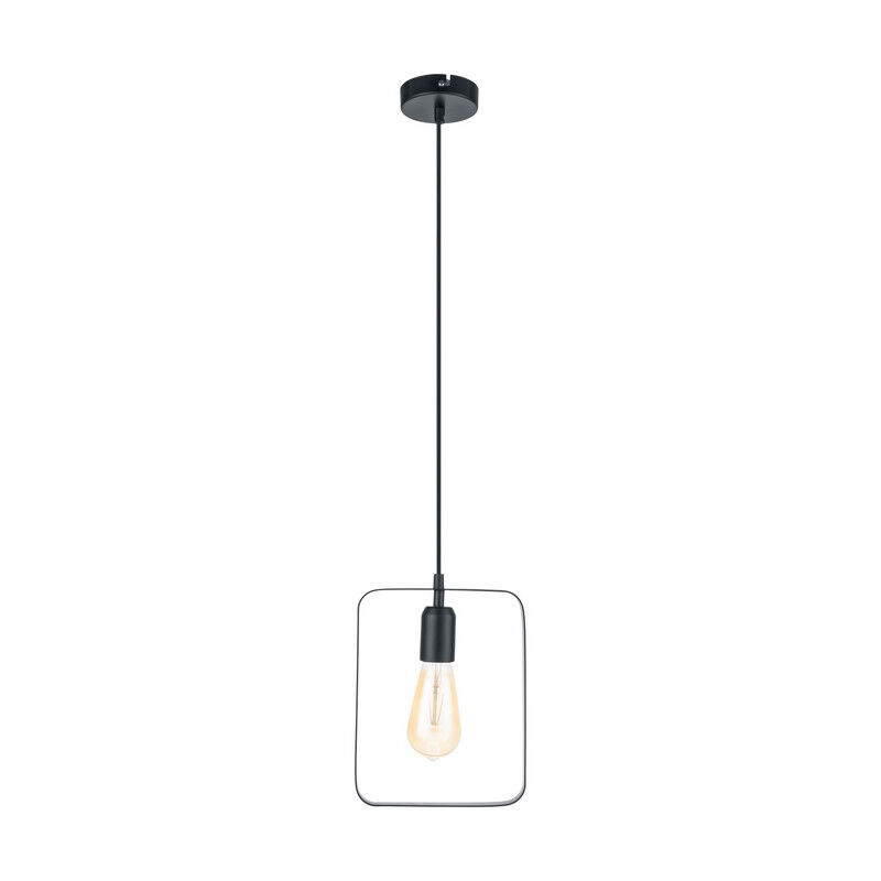 Zwarte retro hanglamp metaal, Aida