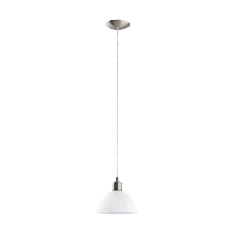 Witte design hanglamp glas, Lariana