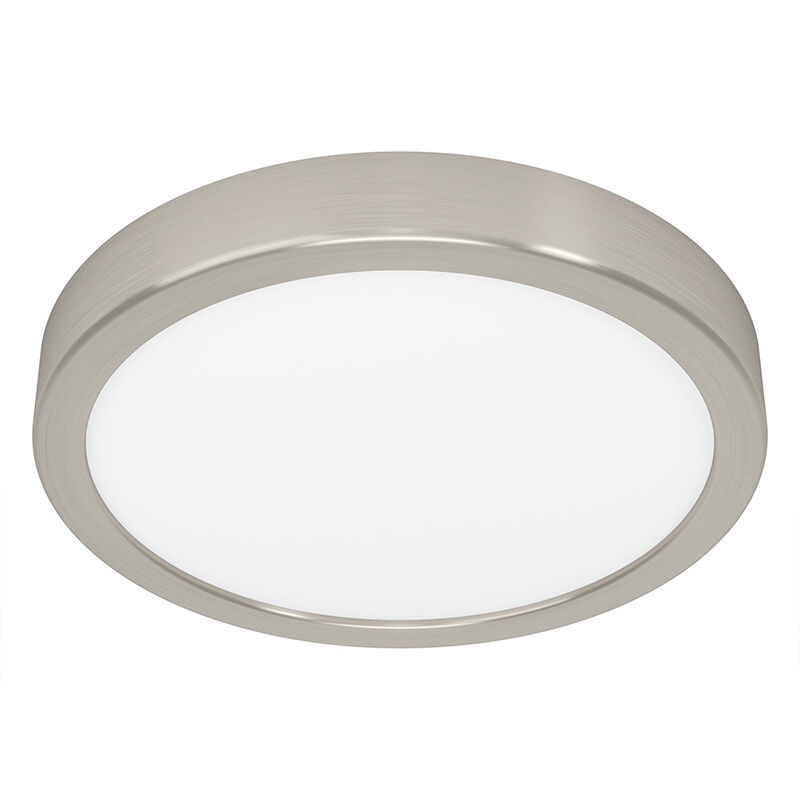 Nikkelen plafonnière staal, Geraldo, 17W, 3000K LED