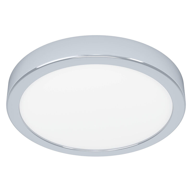 Chromen badkamer plafondlamp kunststof, Geraldo, 17W, 3000K LED, IP44