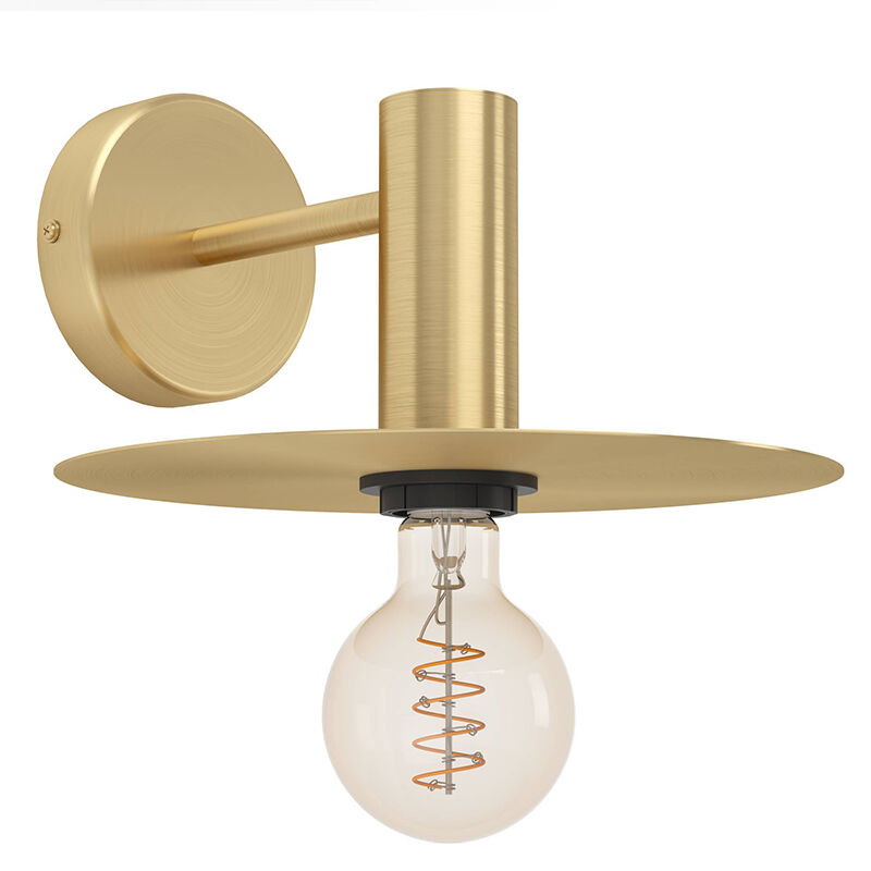 Messing moderne wandlamp staal, Elana