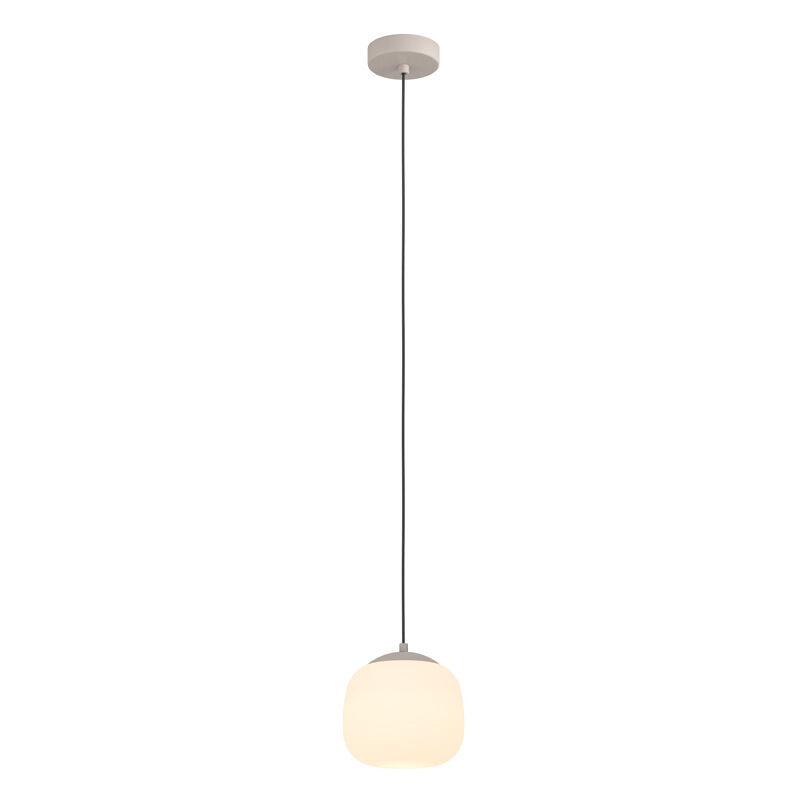Taupe hanglamp glas, Claudia