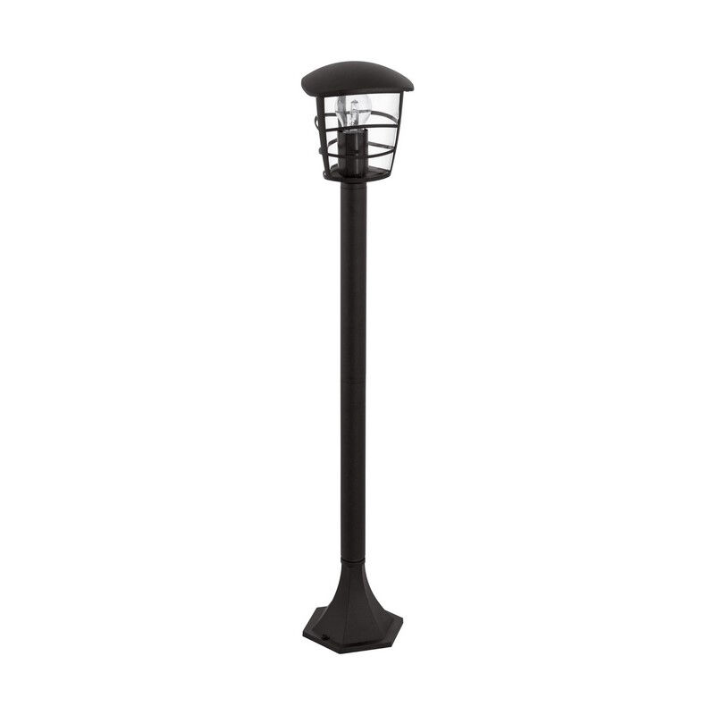 Zwarte moderne buitenlamp kunststof, Inas, IP44