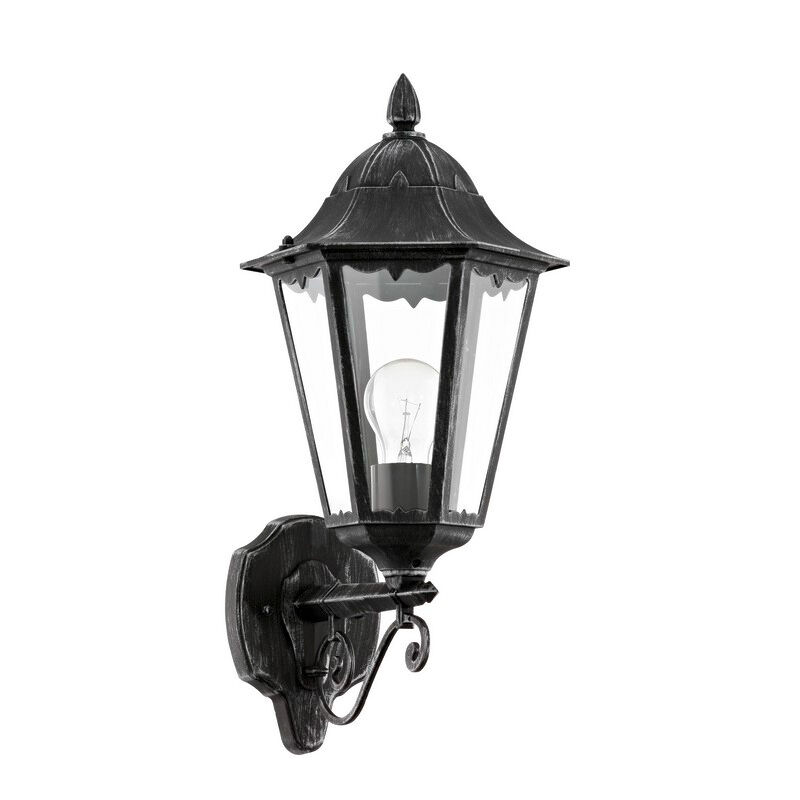 Zwarte klassieke buitenlamp aluminium, Leanna, IP44