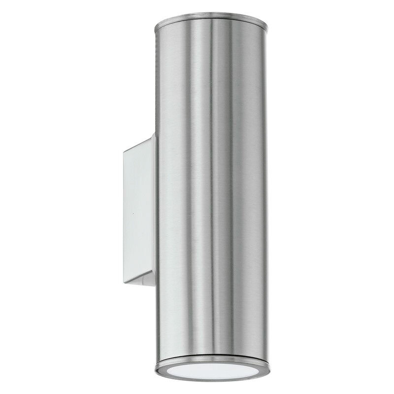 Zilveren moderne buitenlamp rvs, Marlies, IP44