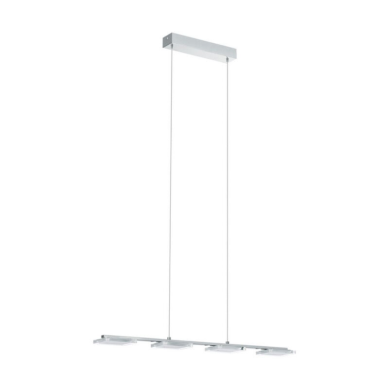 Chromen moderne hanglamp kunststof, Pace, 5W, 3000K LED
