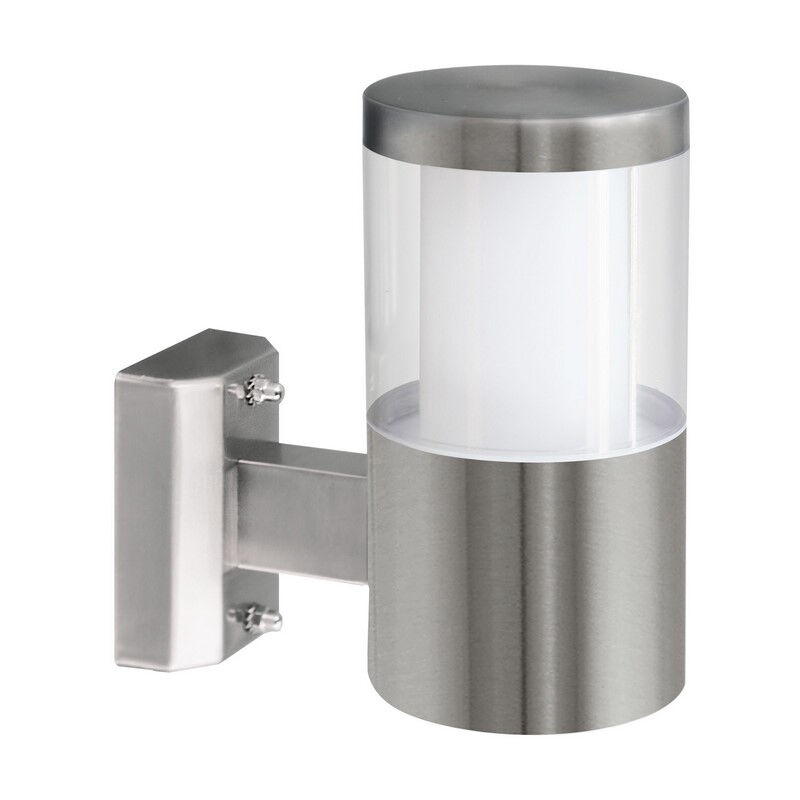 Zilveren moderne buitenlamp kunststof, Neele, IP44