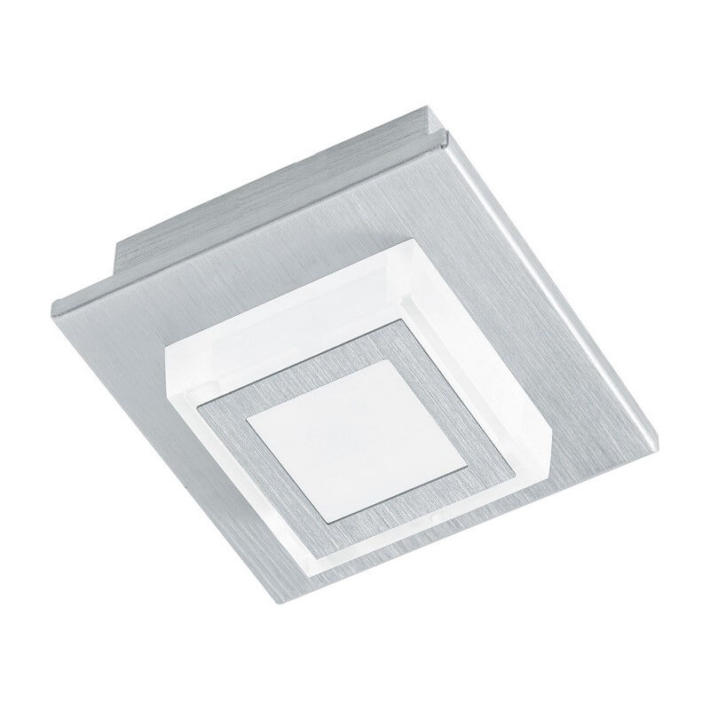 Zilveren moderne plafonnière kunststof, Elsien, 3W, 3000K LED