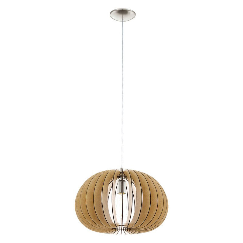 Landelijke hanglamp hout, Bergama