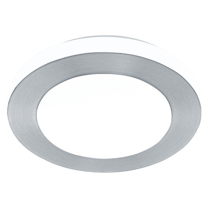 Chromen plafondlamp kunststof, Amina, 11W, 3000K LED, IP44
