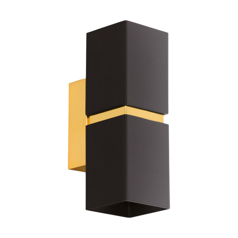 Annely wandlamp - Zwart Goud