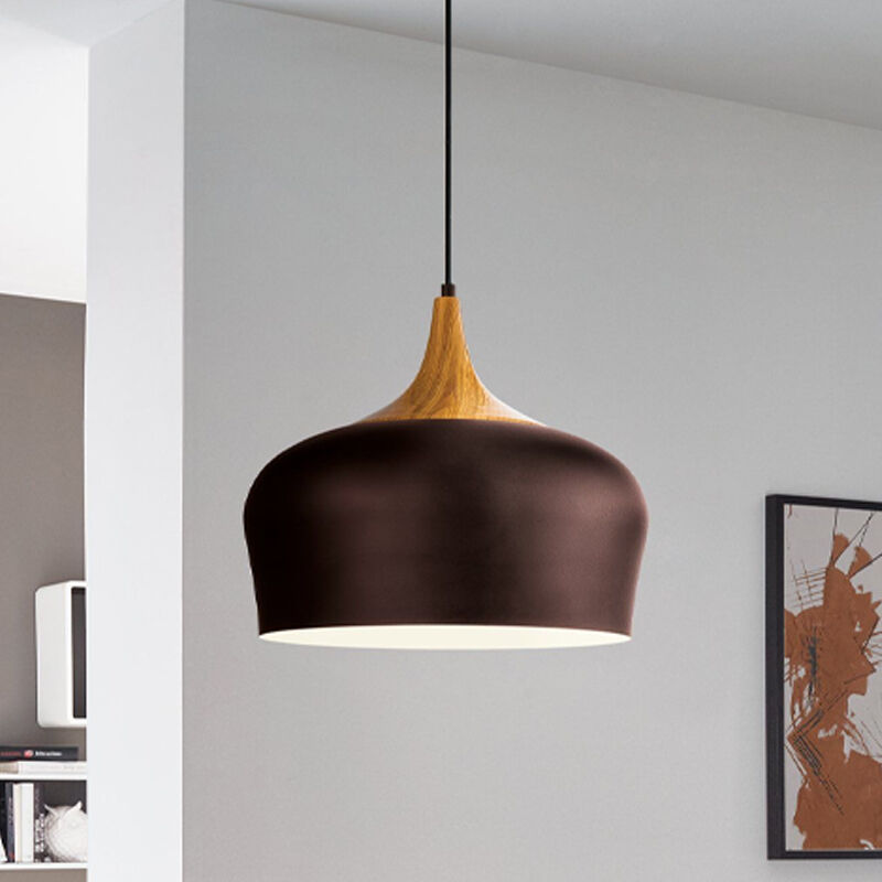Bruine moderne hanglamp metaal, Annemarije
